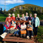 Gruppenbild ohne Pfarrer am Stadtstrand