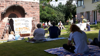 Das Thema des Familiengottesdienstes als Plakat